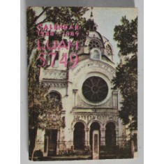 CALENDAR LUAH PE ANUL 5749 ( 1988 - 1989 )