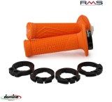 Set mansoane universale Domino (cu comanda acceleratie) - culoare: portocaliu (lungime: mm - pentru ghidon de 22 mm)