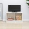Gossi comoda tv, alb, 70x33x42 cm, lemn masiv de pin