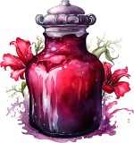 Cumpara ieftin Sticker decorativ, Sticluta Magica, Rosu, 64 cm, 8525ST-8