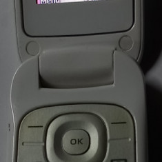 Samsung GT-E1270 , telefon cu clapeta, alb, liber de retea