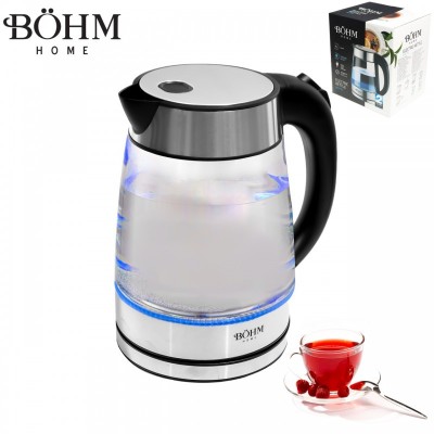Fierbator electric Bohm, 1850-2200 W, 1.7 L, LED Albastru foto