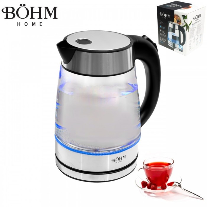 Fierbator electric Bohm, 1850-2200 W, 1.7 L, LED Albastru