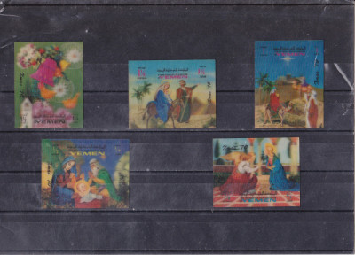 A12 S3 7 - Timbre foarte vechi - Yemen - scene religioase - imagini 3D foto