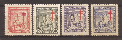 Spania 1944 - Lupta &amp;icirc;mpotriva tuberculozei, serie completa, MNH foto