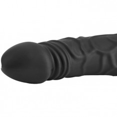 Vibrator Realist Karina Silicon Negru 19 cm Passion Labs foto