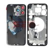 Carcasa Completa Neagra iPhone 15 Pro Max Originala + Suport SIM, Butoane, Flex Magsafe, Geam Camera Spate