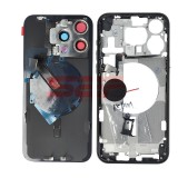 Carcasa Completa Neagra iPhone 15 Pro Max Originala + Suport SIM, Butoane, Flex Magsafe, Geam Camera Spate