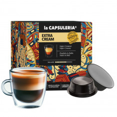 Cafea Extra Cream Mio, 16 capsule compatibile Lavazza®* a Modo Mio®*, La Capsuleria