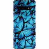 Husa silicon personalizata pentru Samsung Galaxy S10, Blue Butterfly