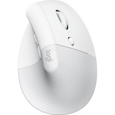 Mouse Logitech Lift Vertical Ergonomic, Wireless, Bluetooth, White / Pale Grey