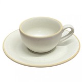 Set Ceasca si farfurie pentru Espresso, CAFFINO, Portelan cu aspect mat, 80 ml