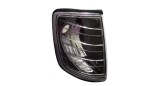 Set lampa semnalizare fata Mercedes W124/Clasa E, 1984-1996, montare fata, stanga+dreapta, negru, transparent; fara suport becuri; Tuning, Eagle Eyes
