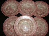 SET / SERVICIU 6 FARFURII ADANCI DIN PORTELAN ENGLEZESC