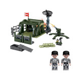 Figurine soldati si baza Militara din caramizi constructie, set 303 piese, ATU-080758