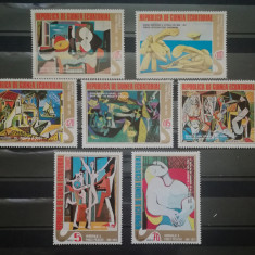 BC563, Guinea Ecuatoriala 1975, serie picturi Picasso