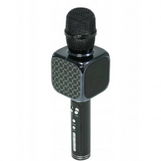 Microfon Bluetooth Wireless pentru Karaoke cu Difuzor Incoroprat, USB si Diverse Efecte, Culoare Negru foto