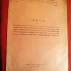 Lista cu Produse Insecticide si Fungicide folosite in Agricultura 1938 Cartea Ro