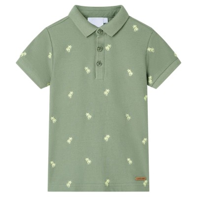 Tricou polo pentru copii, kaki, 128 foto