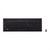 Tastatura wireless Hama Cortino, 105 taste, alimentare 1 x AAA, Negru