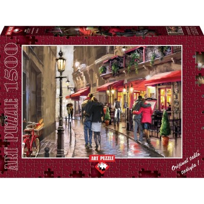 Puzzle 1500 piese Nightime Cafe - RICHARD MACNEIL foto