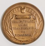 MEDALIE SEMICENTENARUL UNIRII TRANSILVANIEI CU ROMANIA 1918 1968 REPUBLICA SOCIALISTA ROMANIA 1 DECEMBRIE