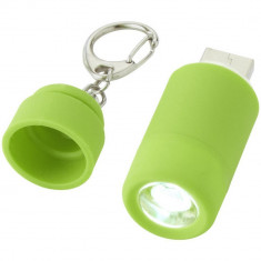 Breloc lanterna cu reincarcare usb, Everestus, KR0073, abs, plastic, verde, laveta inclusa foto