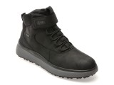 Ghete GEOX negre, U56FZC, din piele naturala