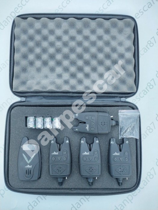 Set 4 avertizoare cu statie Eastshark TLI41cu SNAG BARR si lumina veghe