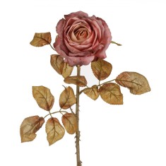 Floare Artificială, Trandafir, Tulpină Lungă, Culoare Roz 76 cm