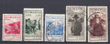 ROMANIA 1931 LP 93 EXPOZITIA CERCETASEASCA SERIE STAMPILATA