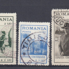 ROMANIA 1931 LP 93 EXPOZITIA CERCETASEASCA SERIE STAMPILATA