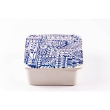 Cutie de depozitare din ceramică decorativă Tatto Blue