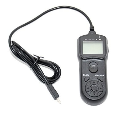 Telecomanda JJC TM-F2 cu temporizator replace RM-SPR1 pentru Sony A7R III A9 A6500 HX400 RX100III RX100M6 foto