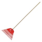 Grebla Plastic Cu Maner Lemn 130cm / 20 Dinti