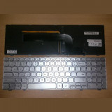 Tastatura laptop noua Dell Inspiron 15-7000 Series Silver US Backlit