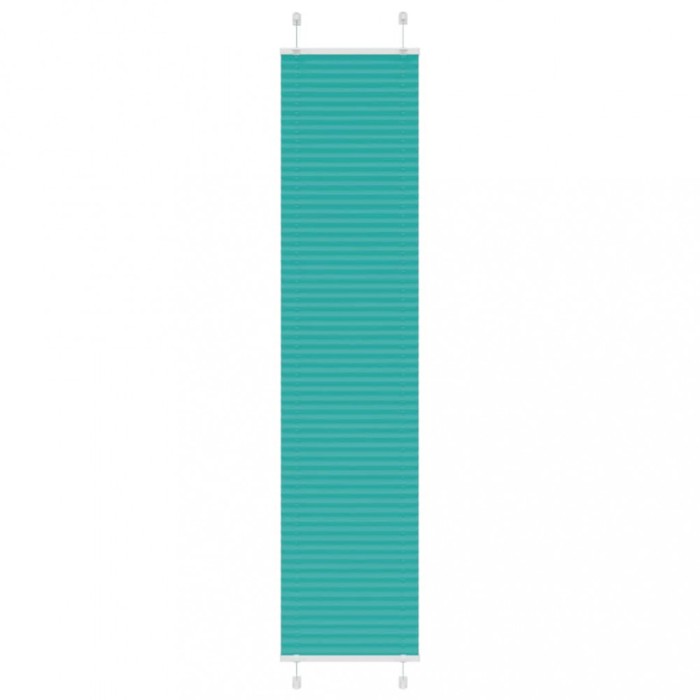 vidaXL Jaluzea plisată verde petrol 45x200 cm Lățime țesătură 44,4 cm