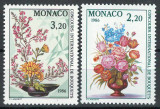 Monaco 1985 Mi 1718/19 MNH - Concurs int de legături de flori, Monte Carlo, Nestampilat
