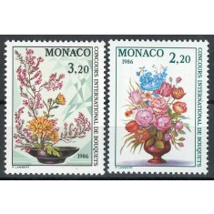 Monaco 1985 Mi 1718/19 MNH - Concurs int de legături de flori, Monte Carlo