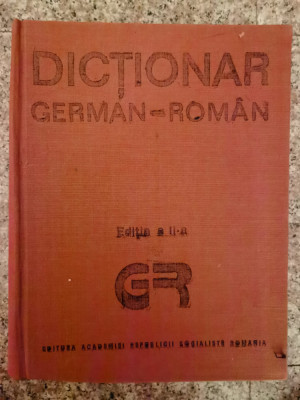 Dictionar German-roman Editia A Ii-a - M. Isbasescu M. Iliescu Si Colab. ,553558 foto