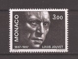 Monaco 1987 - 100 de ani de la nașterea lui Louis Jouvet - actor, MNH, Nestampilat