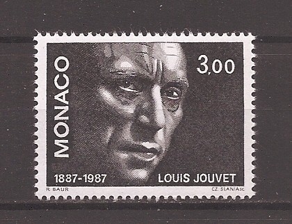 Monaco 1987 - 100 de ani de la nașterea lui Louis Jouvet - actor, MNH