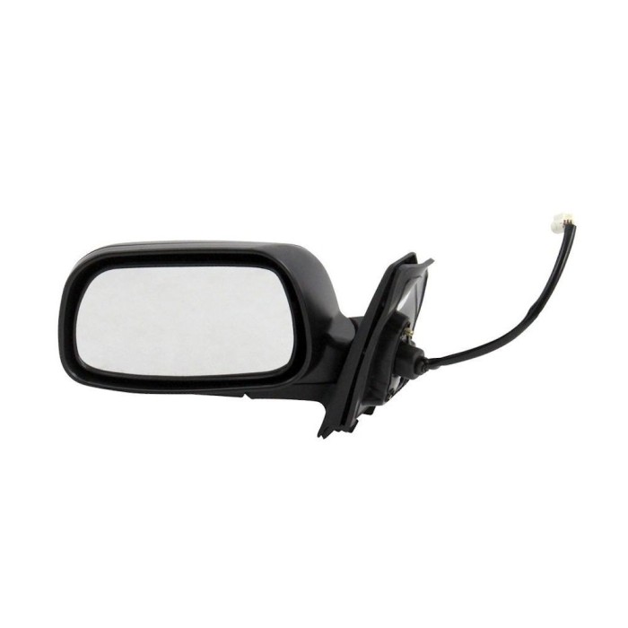 Oglinda exterioara Toyota Corolla (E12) 01.2002-12.2003 Partea Stanga Crom Convex Electrica Cu Incalzire Cu 5 Pini Connector Rotund, carcasa neagra c