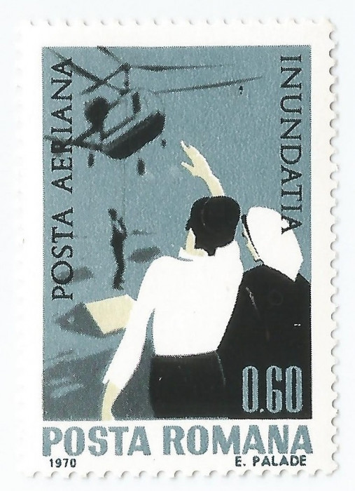 Romania, LP 743/1970, Inundatia I, eroare 2, MNH