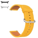 Curea piele, compatibila Samsung Galaxy Watch Ultra, 18cm, Galben