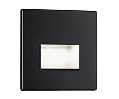 Corp de iluminat pentru scari Paulmann, LED, 1.2W, 100 lm, alb cald 2700K, negru mat - RESIGILAT foto