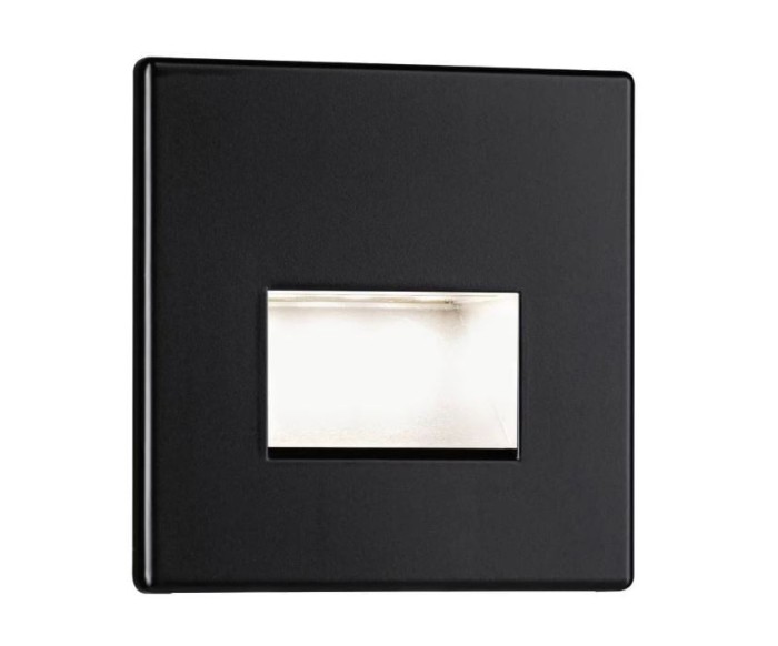Corp de iluminat pentru scari Paulmann, LED, 1.2W, 100 lm, alb cald 2700K, negru mat - RESIGILAT