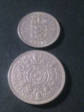 Set monede: One (1) Shilling + Two (2) Shillings 1961, stare FB, Anglia [poze]. Discount conform descriere [10 - 20 %. Vezi descrierea.]., Europa