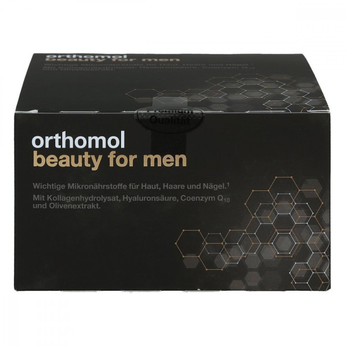 Supliment Alimentar, Orthomol, Beauty for Men, pentru Piele Fina, cu Colagen, Acid Hialuronic si Coe