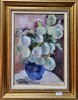 Lucretia Mihail Silion - Vaza cu Flori &amp; Natura Statica cu Lalele, U/CS, 35x50cm - Pictura cu Certificat Autenticitate